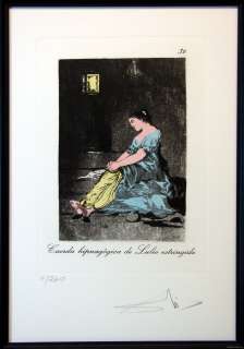Suite de arte de Salvador Dali Caprices De Goya Rellenar 80p