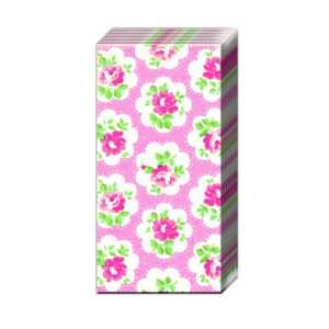 Boston International Pink Provence Rose 4 ply Pocket Tissues, 10 Count 