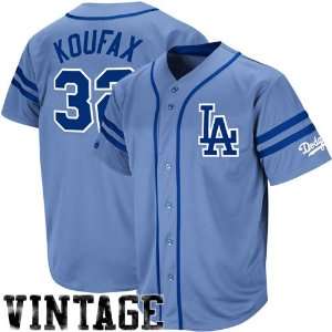  Majestic Sandy Koufax L.A. Dodgers Throwback Heater Jersey 