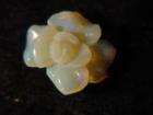 BUTW Australian solid opal rose flower gemstone lapidary carving 8495B 