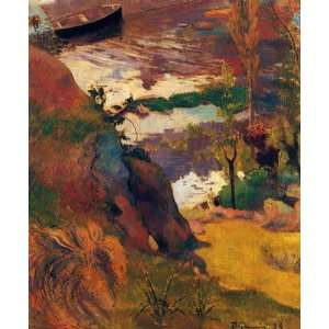 Oil Painting Fishermen and Bathers on the Aven Paul Gauguin Hand Pai