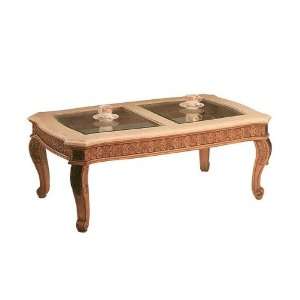 Traditional Buttermilk Finish Cocktail Coffee Table w 