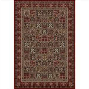   Classics Panel Red Traditional Rug Size 53 x 77 Furniture
