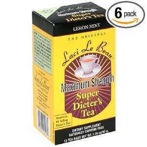 Laci Le Beau Super Dieters Tea Cleanse, Maximum Strength Lemon Mint 