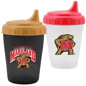  Maryland Terrapins Two Pack Dripless Sippy Cup Sports 