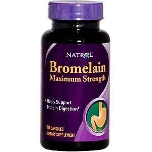  Bromelain Max Strength By Natrol   90 Cap, 3 Pack Health 