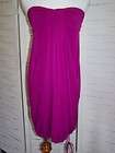 AUW Berry Strapless Open Tie Back & Draped Pocket Dress with 