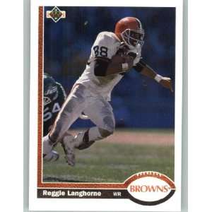  1991 Upper Deck #241 Reggie Langhorne   Cleveland Browns 