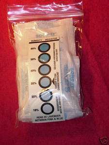   Desiccant Silica Gel +1 Humidity Card.Use w/survival/food/kits  