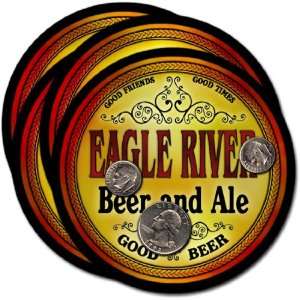 Eagle River , WI Beer & Ale Coasters   4pk