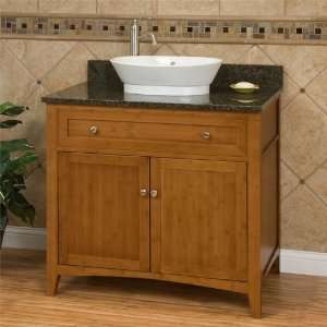   Vanity for Vessel Sink   No Faucet Holes   3/4 Granite Top   Uba Tuba