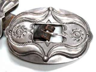Pawn Collection Old Navajo Concho Belt Amazing Silver  