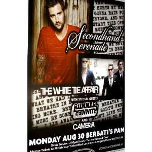    Secondhand Serenade Poster   Flyer Hear Me Now Tour