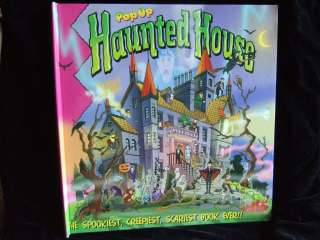 2003 HAUNTED HOUSE POP UP BOOK Halloween Ghosts Monsters 5 Full Scenes 