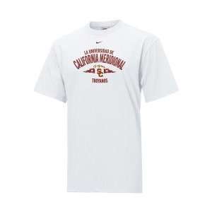 Nike USC Trojans White Classic Espanol T shirt  Sports 