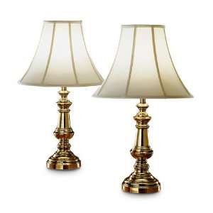  Brass Touch Lamp Set