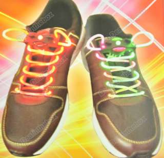 LED Light Up Colorful Shoes Shoelaces Flash Magically Strap String 
