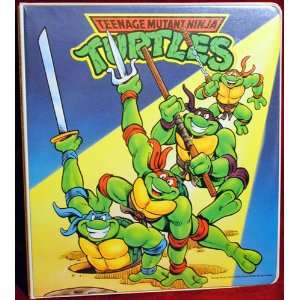    Teenage Mutant Ninja Turtles 3 ring Binder 1992 Toys & Games