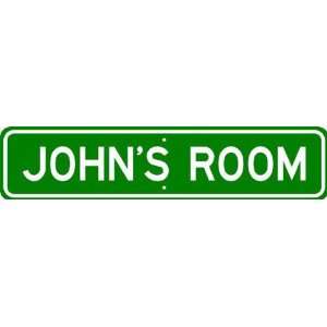  JOHN ROOM SIGN   Personalized Gift Boy or Girl, Aluminum 