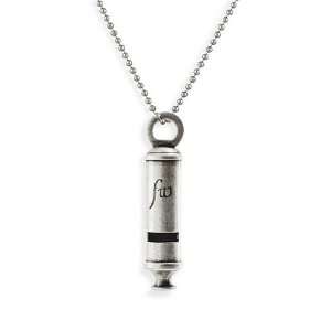  Falling Whistles Silver Gunmetal Whistle Necklace Jewelry
