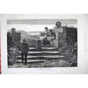   1881 Cornish Churchyard St Levan LandS End Fine Art