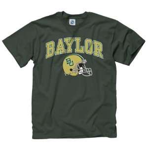 Baylor Bears Dark Green Football Helmet T Shirt  Sports 