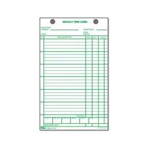  Tops Weekly Employee Time Card (3016)