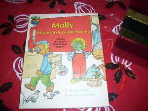 Sesame Street Book Molly Moves to Sesame Street HC 1980  