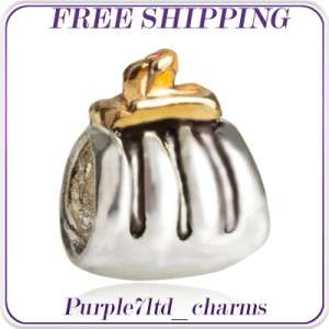   EP & silver purse bead for European bracelet beads charm B28  