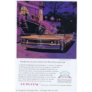  1964 Pontiac Tempest Convertible Orange Vintage Ad 
