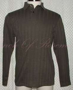 Alfani Mens Cotton Polo Long Sleeved Shirt NWT New S 636206676468 