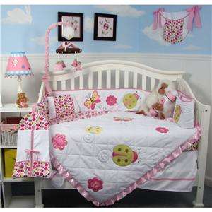 Boutique Little Lady Baby Crib Nursery Bedding Set 10 Pcs  