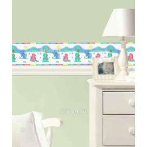  Colorful Bears with Honey and Bees   Nursery Wall Paper 