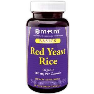 MRM Red Yeast Rice, Organic 600mg Per Capsule, 60 Count 