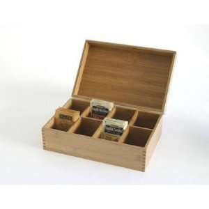 Lipper International Bamboo Tea Storage Box Kitchen 