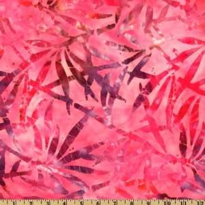  44 Wide Bali Batik Tie Die Tropical Pink Fabric By The 