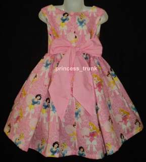 princess_trunk Disney Princess Sparkle Pink Dress Sz 12M 10Yrs  
