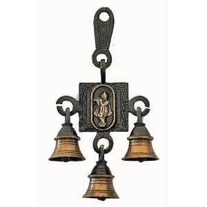  Brass Door Bell with Krishna