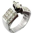 65ctw Solitaire Marquise w/ Princess Accent Ladies En