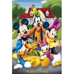  Mickey Minnie Mouse Goofy Donald Duck Daisy Poster Walt 