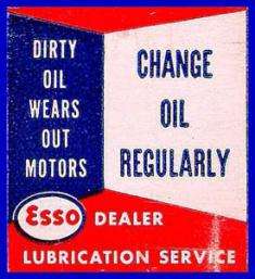 1950s Esso Standard Oil Co Matchcover  Bala Cynwyd PA  