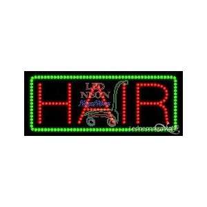  Hair LED Business Sign 11 Tall x 27 Wide x 1 Deep 