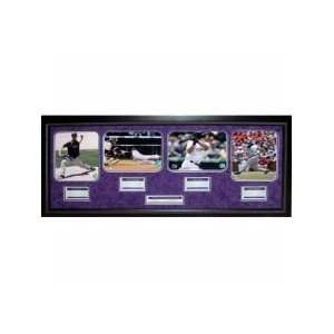  Colorado Rockies 2007 Framed Dynasty Collage with Purple 