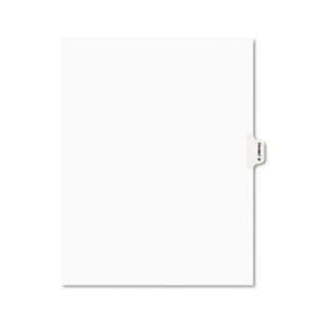   Side Tab Dividers, Exhibit O, Letter, White, 25/Pack Electronics