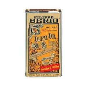 Filippo Berio 100% Pure Olive Oil (3 liter tin)  Grocery 