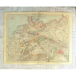  ANTIQUE MAP c1900 GERMANY PLAN BERLIN WURTEMBERG