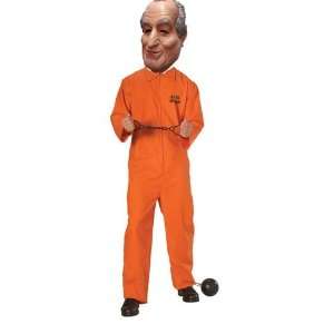  Bernie Madoff Mr Ponzi Prisoner Costume with Full Latex 