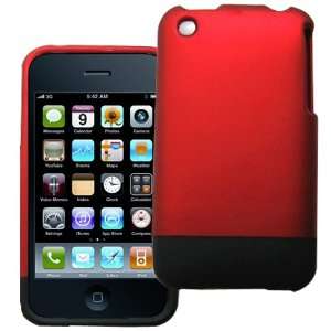  iPhone 3G & 3GS Two Pieces Rubberized Hard Case Back Cover Slider 