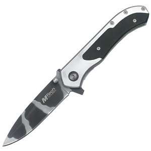 Tech Folding Knife Titanium Camo Plain  Sports 