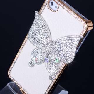 Luxury Design Big Butterfly Case for iPhone 4 4G 4s  